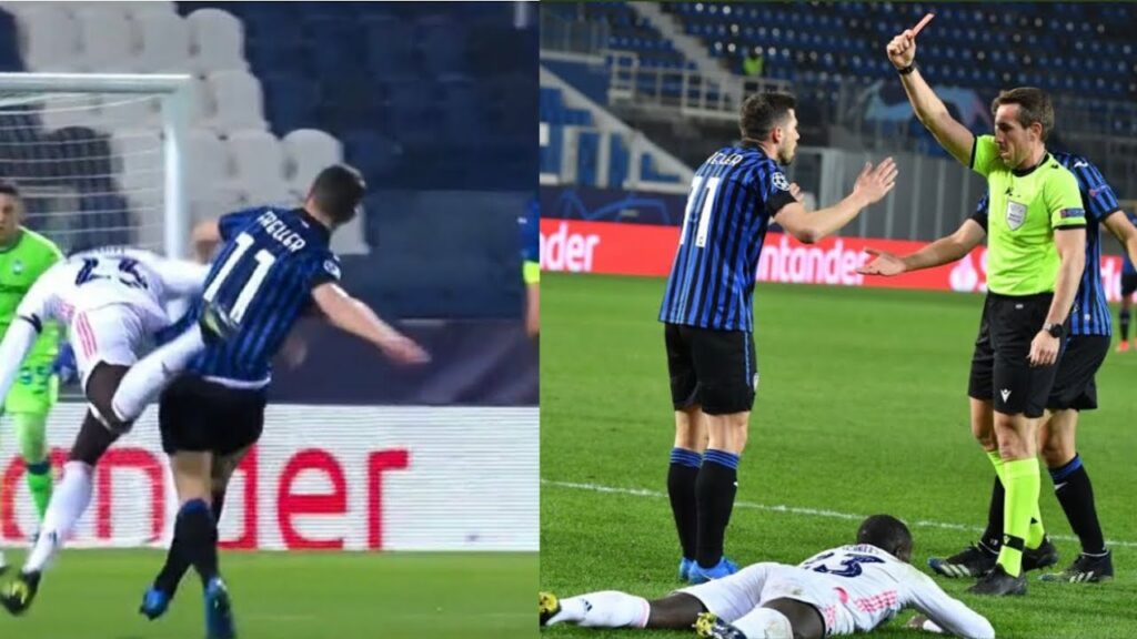 Remo Freuler red card vs Real madrid