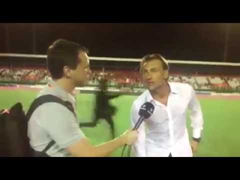 Herve Renard en pleure apres Maroc 2 0 Cote d'Ivoire
