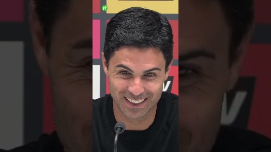 Mikel Arteta REACTS to William Saliba's NEW chant! #shorts