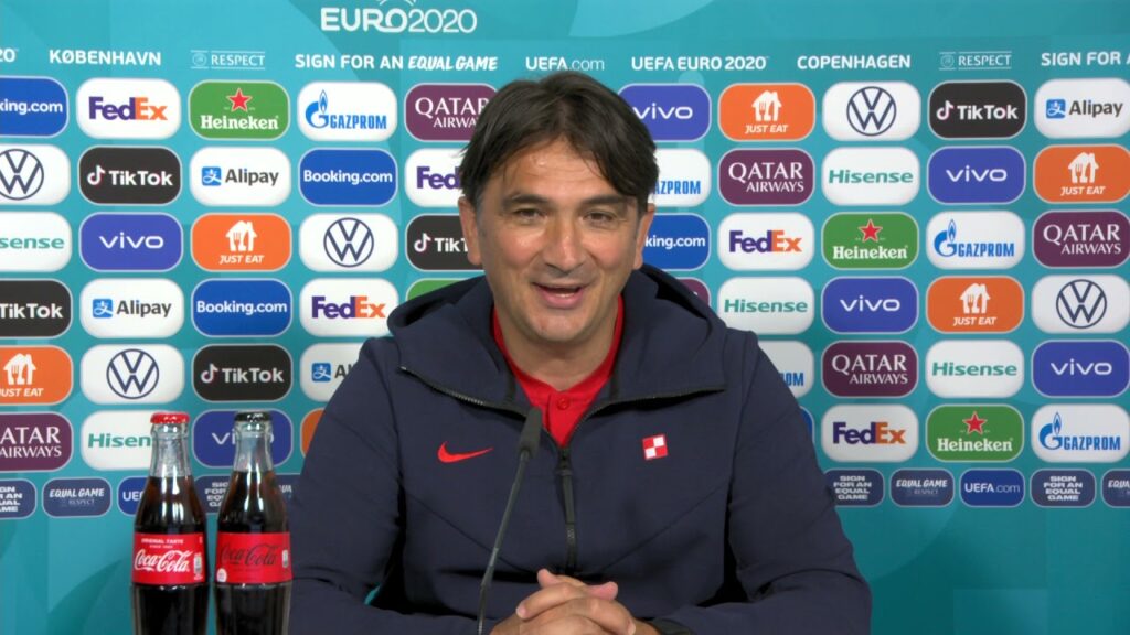 Konferencija za medije hrvatske reprezentacije u Kopenhagenu: Zlatko Dalić i Marcelo Brozović