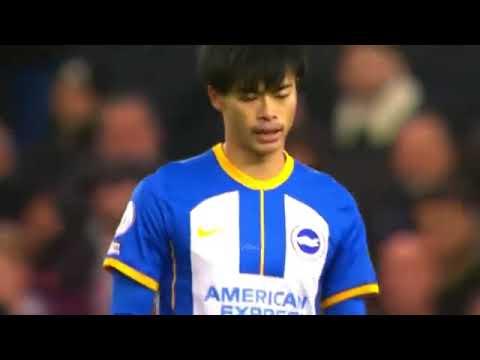 Kaoru Mitoma Vs Liverpool highlights