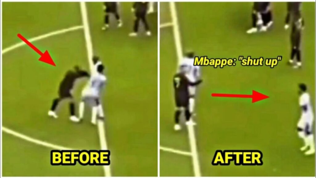 Kylian Mbappé avenged Lionel Messi on Saudi Arabian player Al-Bulaihi