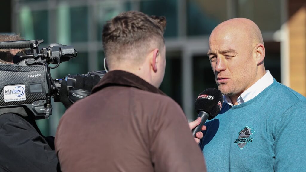 Danny Ward. London Broncos Head Coach.