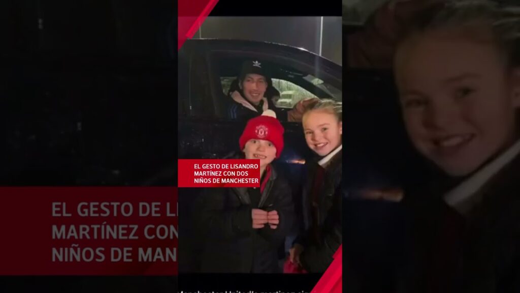 ¡HASTA LAS LÁGRIMAS! El TIERNO gesto de LISANDRO MARTÍNEZ con dos NIÑOS del MANCHESTER UNITED