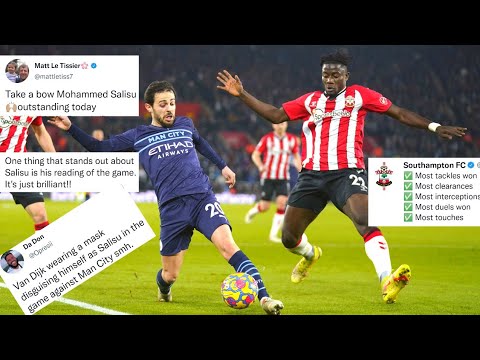 Mohammed Salisu vs Man City ~ Football World Reacts to his Van Dijk Like Performance 😍💥 Woww!!!