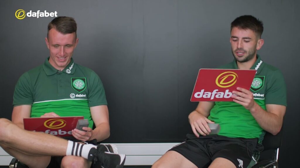 🍀 Dafabet teammates with #CelticFC's Scottish Bhoys, Greg Taylor & David Turnbull! 🏴󠁧󠁢󠁳󠁣󠁴󠁿🪄