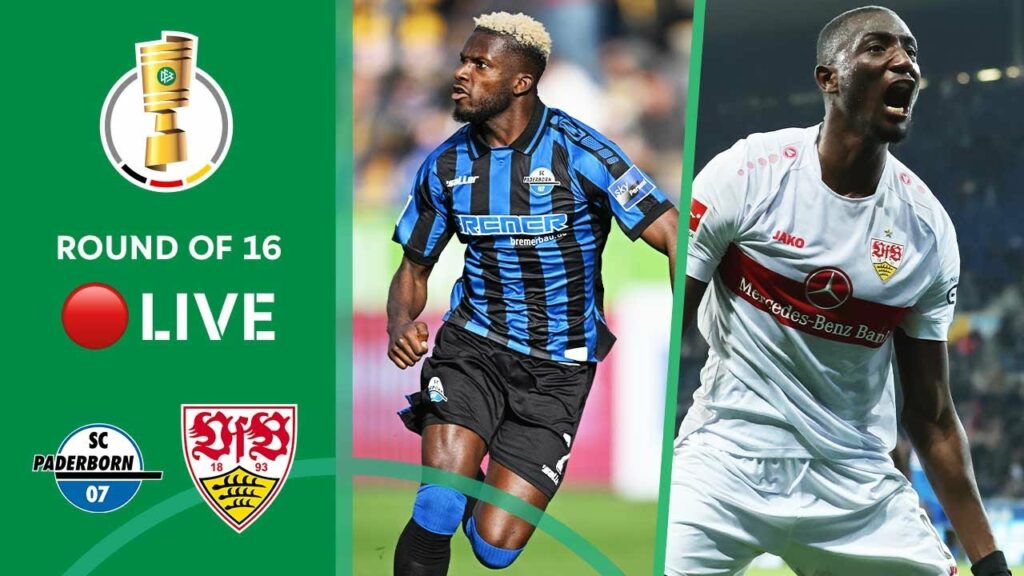LIVE 🔴 SC Paderborn vs. VfB Stuttgart | Round of 16 - DFB-Pokal 2022/23