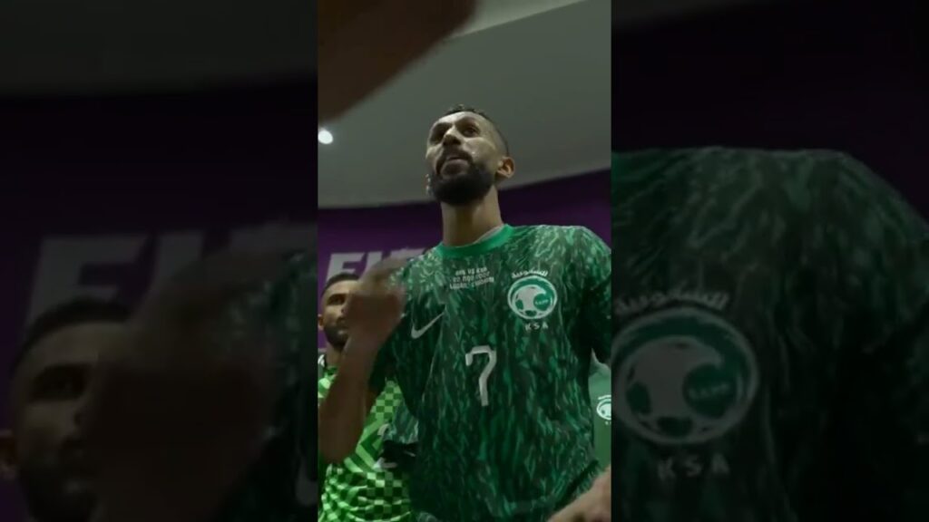 توجيهات القائد سلمان الفرج للاعبين الأخضر قبل مواجهة الأرجنتين