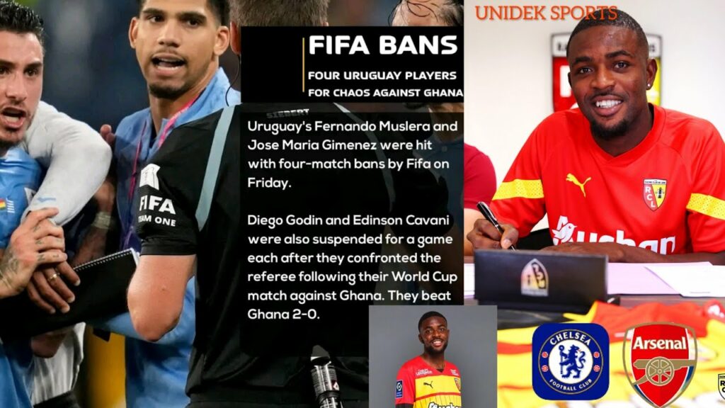 FIFA ban 4 Uruguay players for Chaos,Why Salis Samed Is On The Radar Of Chelsea,Arsenal & other club
