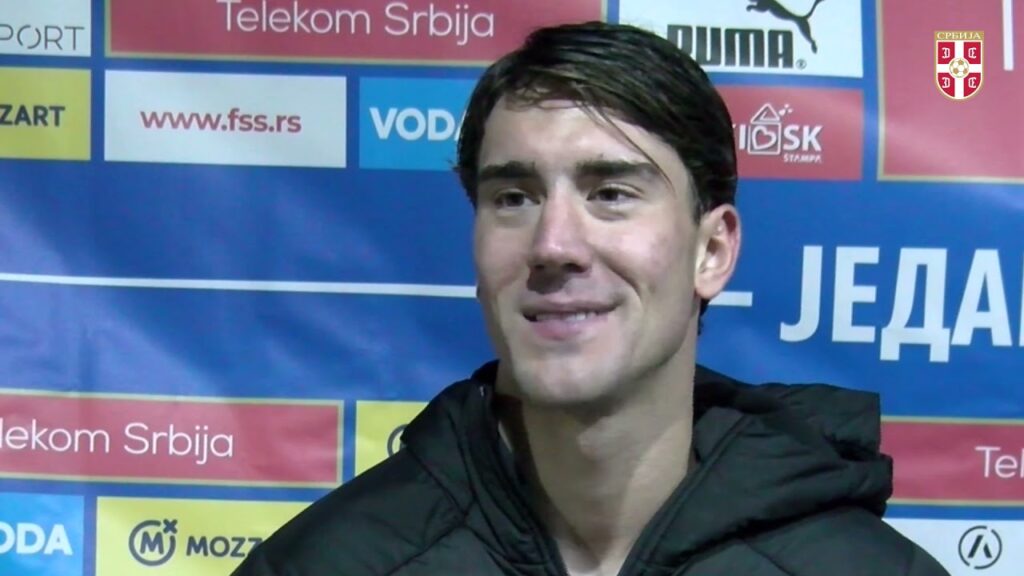 Dušan Vlahović i Stefan Mitrović | Srbija - Azerbejdžan 3:1 (12.10.2021.)