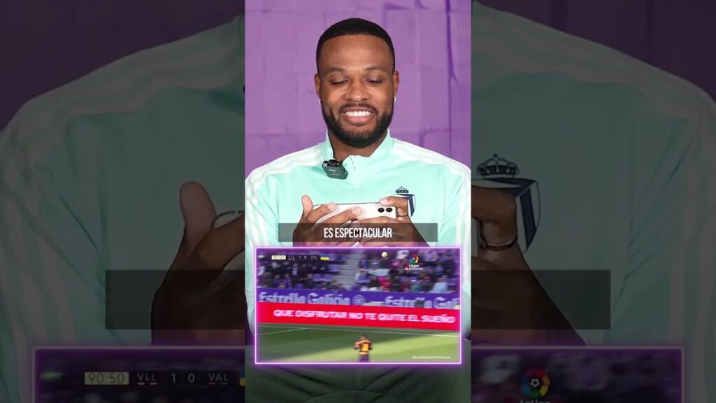 💜 ¡CYLE LARIN REACCIONA A SU PRIMER GOL CON EL REAL VALLADOLID!