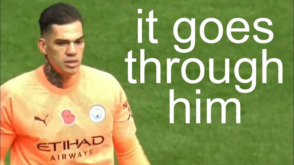 Ederson keeps getting nutmegged...