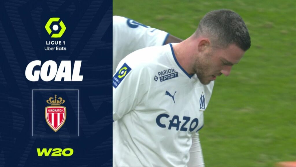Goal Jordan VERETOUT (17' csc - ASM) OLYMPIQUE DE MARSEILLE - AS MONACO (1-1) 22/23