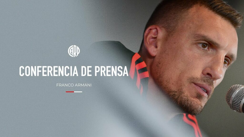Franco Armani en conferencia de prensa