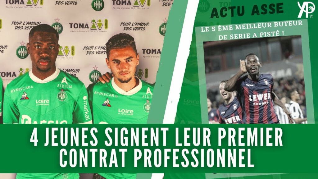 4 jeunes signent pros ! C'est presque fait pour Kechrida. L'ASSE intéressée par Nwankwo ! Actu ASSE💚