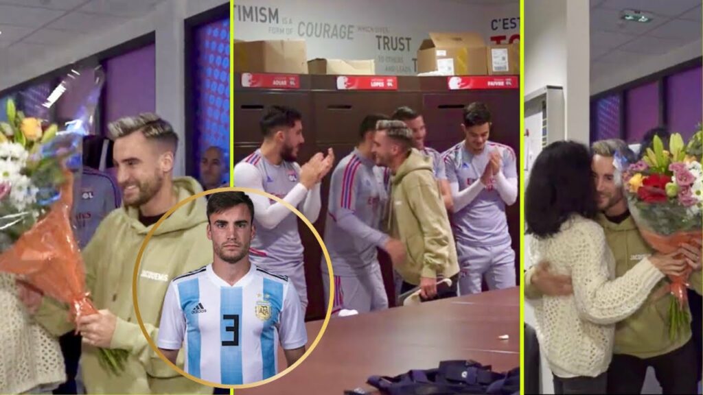 Nicolas Tagliafico is back at Lyon weeks after winning the World Cup with Argentina.