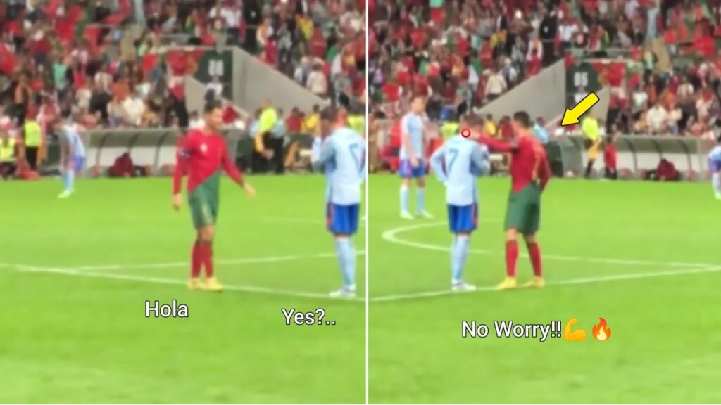 Cristiano Ronaldo Always chat with Alvaro Morata !!💪🔥👀🗣️