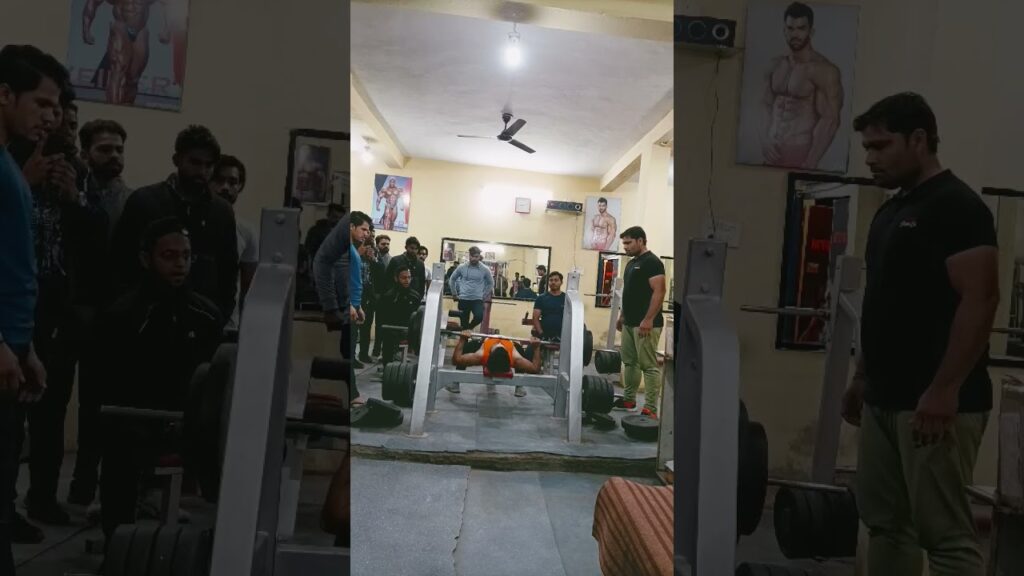 BODY MAKER GYM BHOPAL Bench Press Compitition 2023 Ali abdi #short