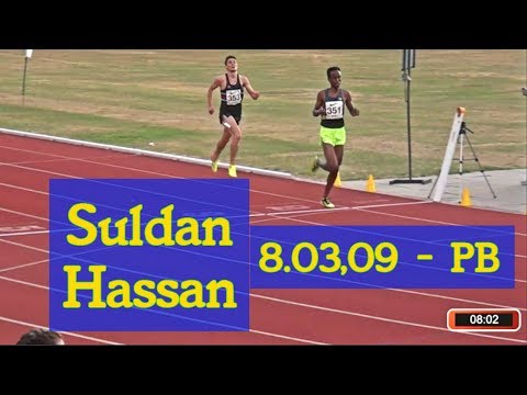 Suldan Hassan (Ullevi, SWE) 8.03,09 - PB - 3000 m - Watford/GBR, BMC - 24 juni 2017