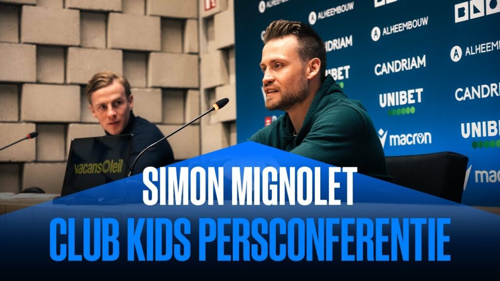 CLUB KIDS | PERSCONFERENTIE MET GOUDEN SCHOEN SIMON MIGNOLET