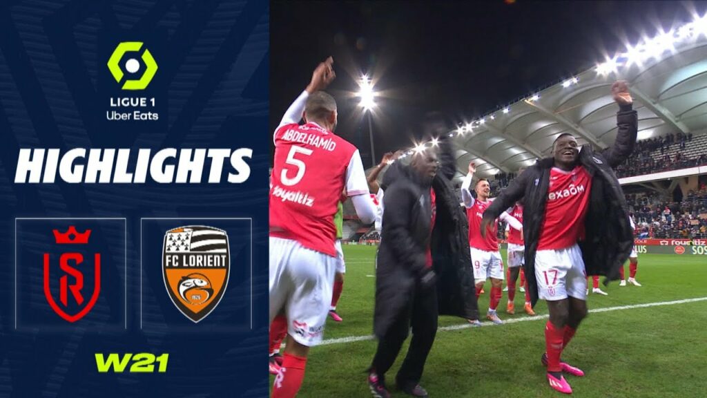 STADE DE REIMS - FC LORIENT (4 - 2) - Highlights - (SdR - FCL) / 2022-2023