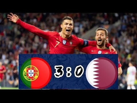 Portugal 3 : 0 Qatar -Laga persahabatan