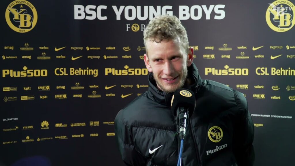 Fabian Lustenberger und Christian Fassnacht nach YB - Lugano (1:0)