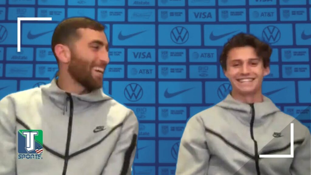 Matt Turner & Brenden Aaronson REACT to American-MANIA at Arsenal and Leeds Leeds in Premier League