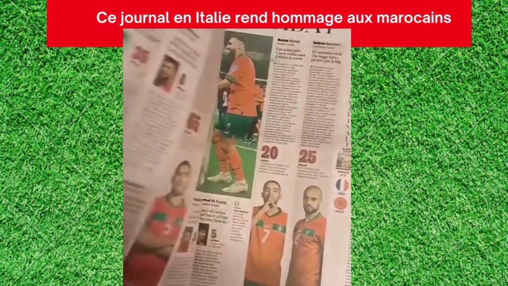 Retour d'Amrabat Youssef En Nesyri et son papa La gazzetta italienne et l'équipe du Maroc