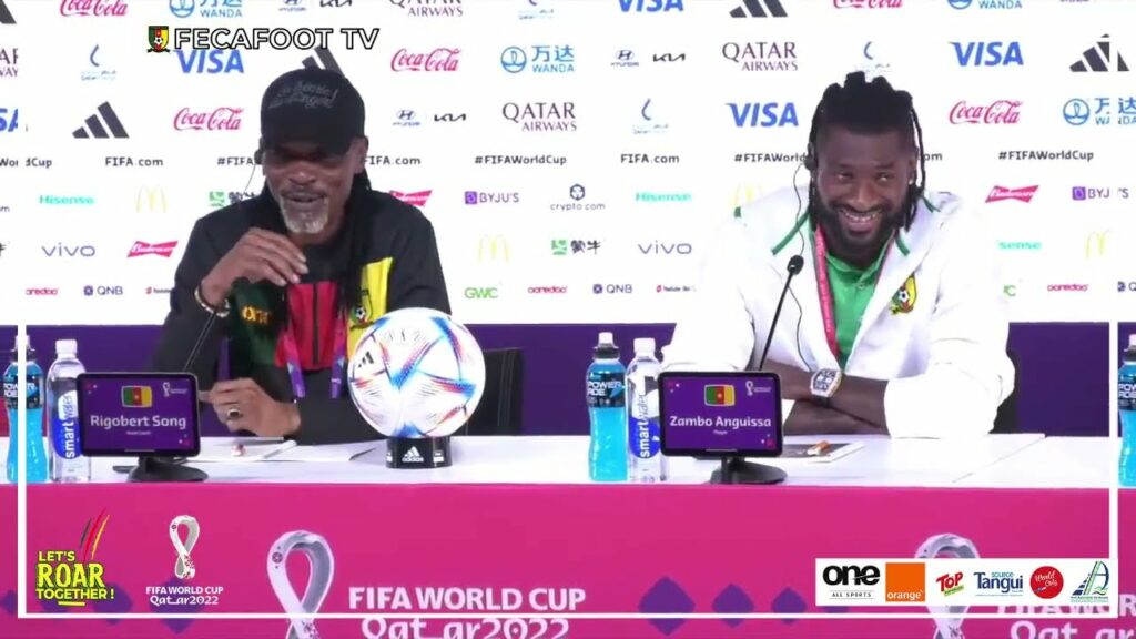 Conférence de Presse d'avant match Cameroun vs Brésil (Rigobert Song et Zambo Anguissa)
