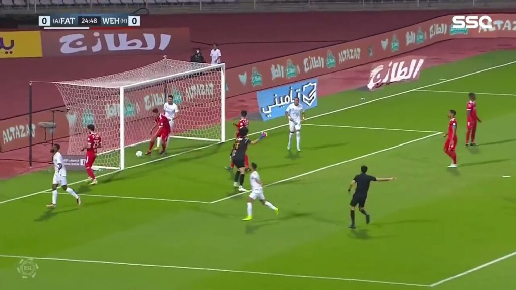 الهدف الاول الفتح والوحدة 1-0 دوري روشن السعودي هدف فراس البريكان