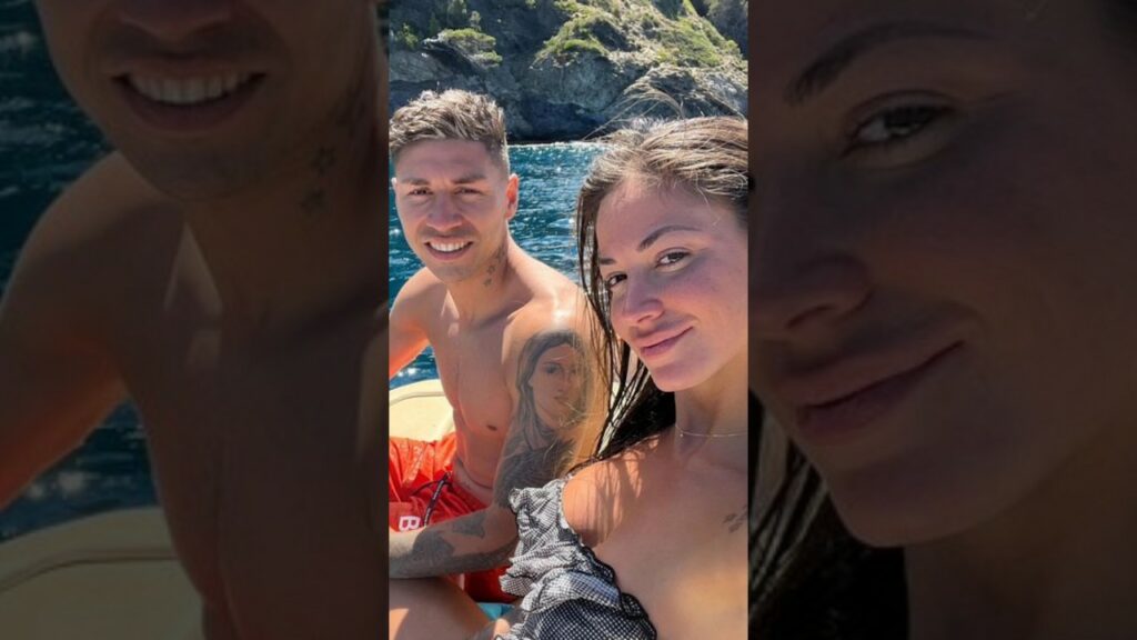 Gonzalo Montial With His Girlfriend #soccer #futbol #worldcup #sevilla #argentinafootballteam #fifa