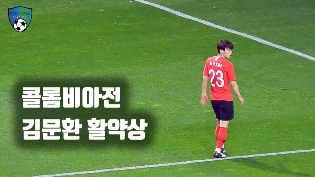 [축구직캠] 콜롬비아전 김문환 활약상 (feat. 황의조의 오프사이드 골) / 한국 콜롬비아 전
