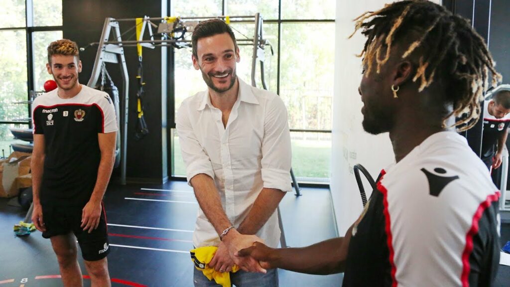 Hugo Lloris en visite à l'OGC Nice