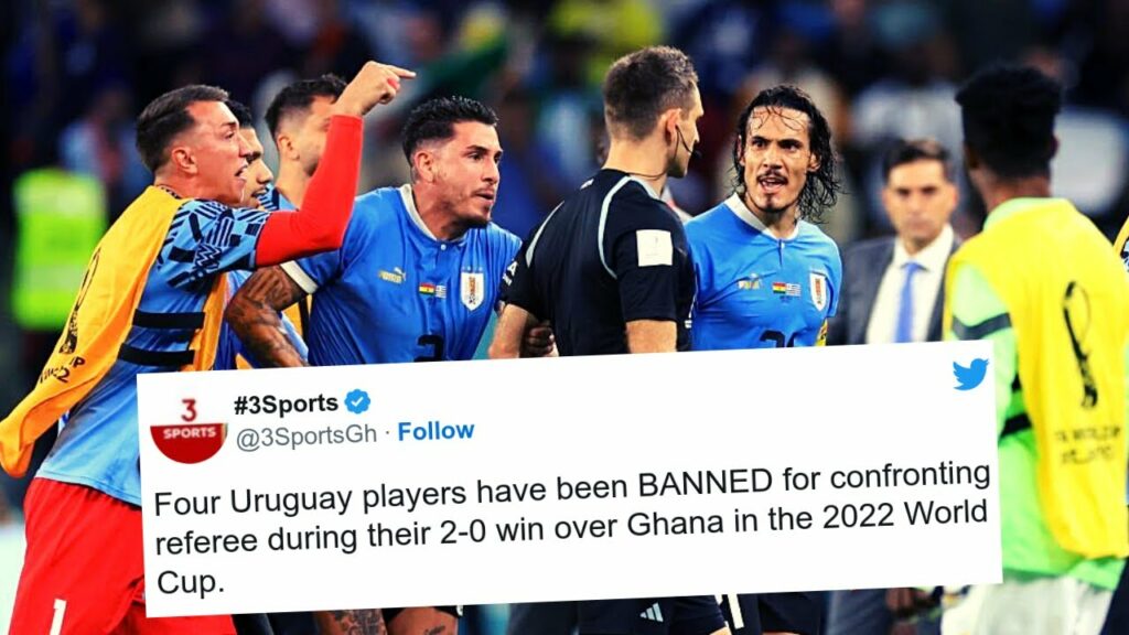 WORLD REACT TO URUGUAY NATIONAL TEAM BANNED BY FIFA DUE TO HIS ACTIONS AT THE 2022 WORLD CUP