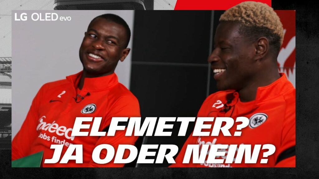 "Der spricht wie Filip Kostic" I Evan Ndicka & Ragnar Aache I LG OLED EVO Challenge - Teil 3