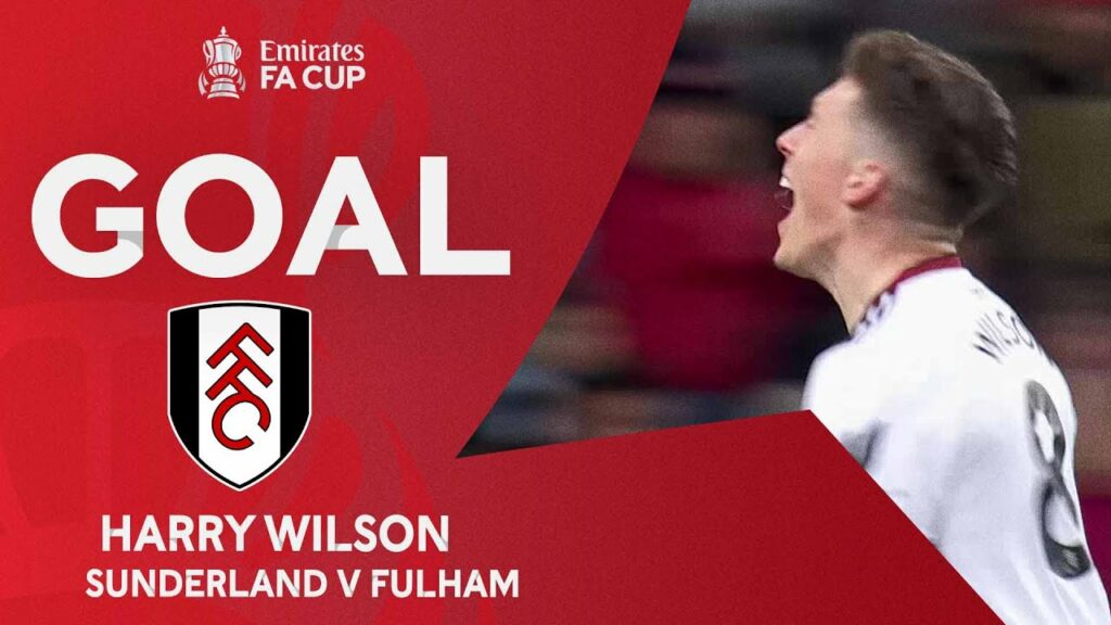 GOAL | Harry Wilson | Sunderland 0-1 Fulham | Fourth Round Replay | Emirates FA Cup 2022-23