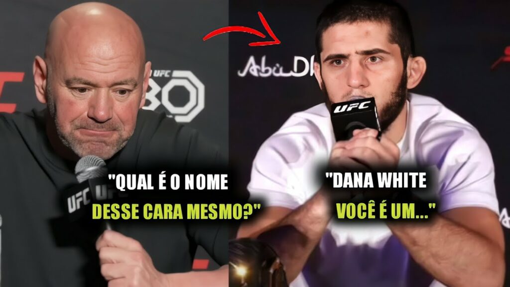 FALTA DE RESPEITO? Dana White ESQUECE O NOME do CAMPEÃO DOS LEVES Makhachev e GERA DESCONFORTO