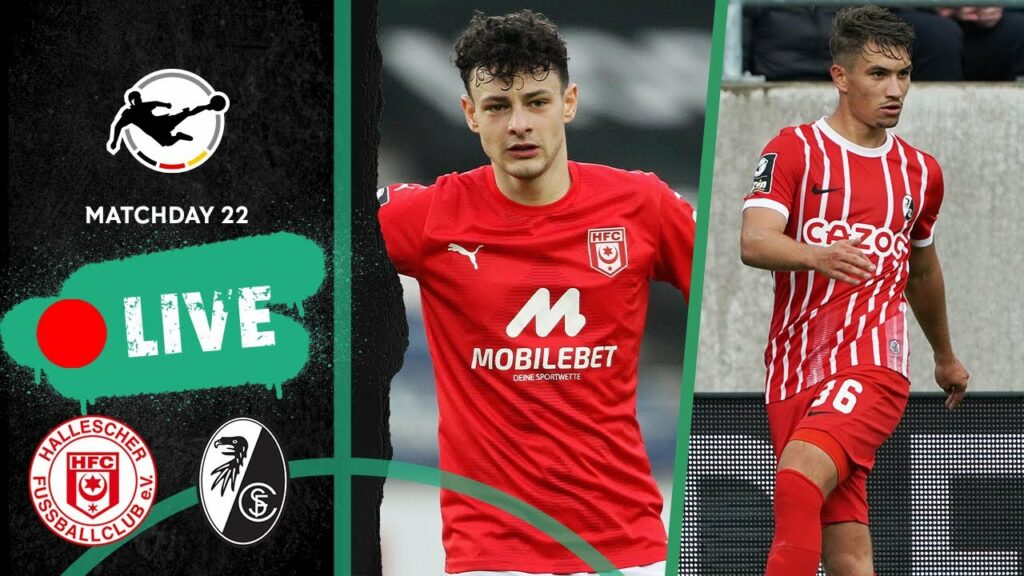 LIVE 🔴 Hallescher FC vs. SC Freiburg II | 3rd Division 2022/23 | Matchday 22