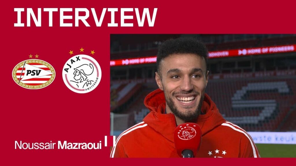 Mazraoui na prachtgoal: 'Ziyech stuurde me direct een berichtje' 📲 | REACTIE NA PSV - AJAX