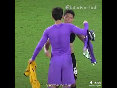 Son and Hwang Hee Chan swap T shirts