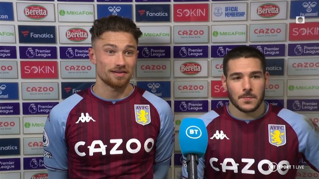 "A massive thanks to this man!" 👉😅 Matty Cash salutes match winner Emi Buendía