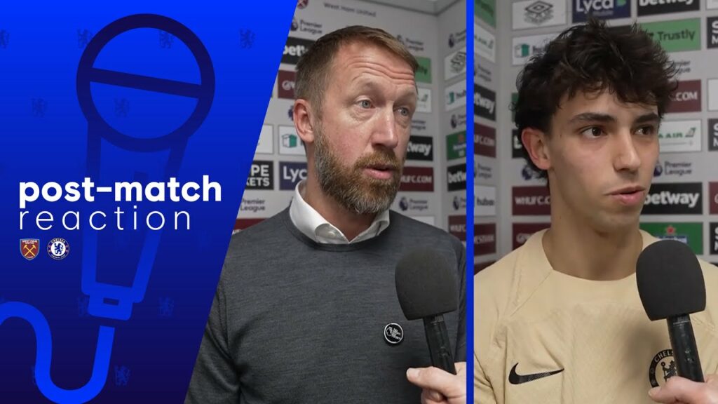 'We needed to get that second goal' | Graham Potter & Joao Felix | West Ham 1-1 Chelsea | PL