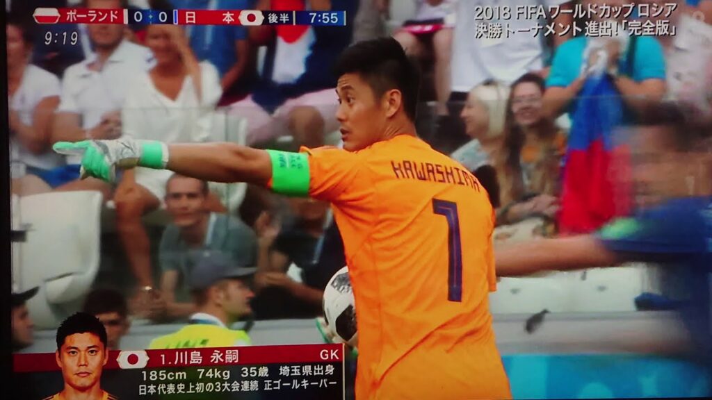 2018ロシアW杯    日本VSポーランド    川島永嗣 ナイス判断！！  Eiji Kawashima