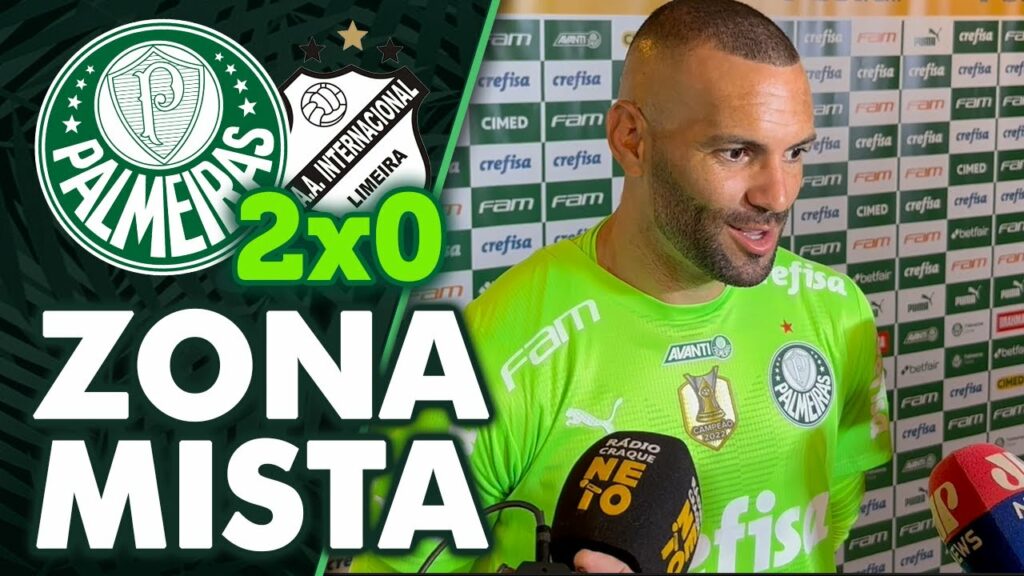 WEVERTON FALOU NA ZONA MISTA APÓS PALMEIRAS 2 X 0 INTER DE LIMEIRA NO PAULISTÃO 2023