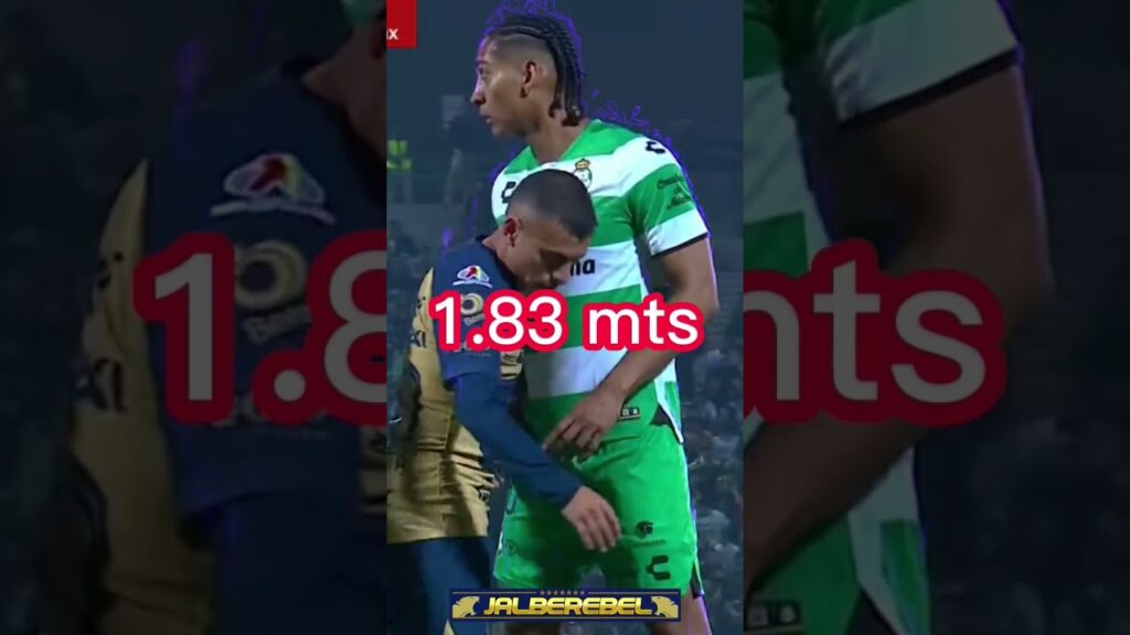 Cuanto miden los jugadores de Pumas y Santos 🤯
