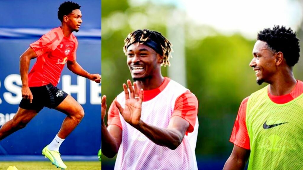 Première ● séance d’entraînement pour Abdoul Diallo 🇸🇳🦁 avec RB Leipzig