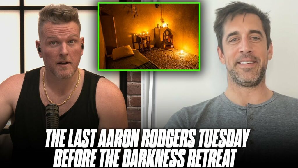 Aaron Rodgers Joins Pat McAfee For Last Time Before Darkness Retreat, Clarifies What He'll Be Doing