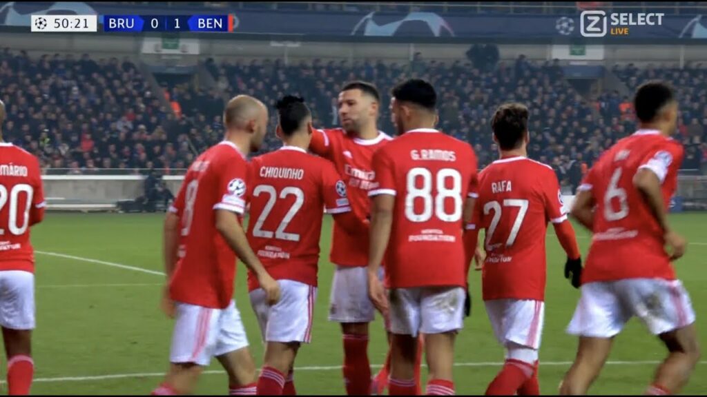 João Mário Goal | Club Brugge vs SL Benfica 0-1 | Highlights | UEFA Champions League 22/23