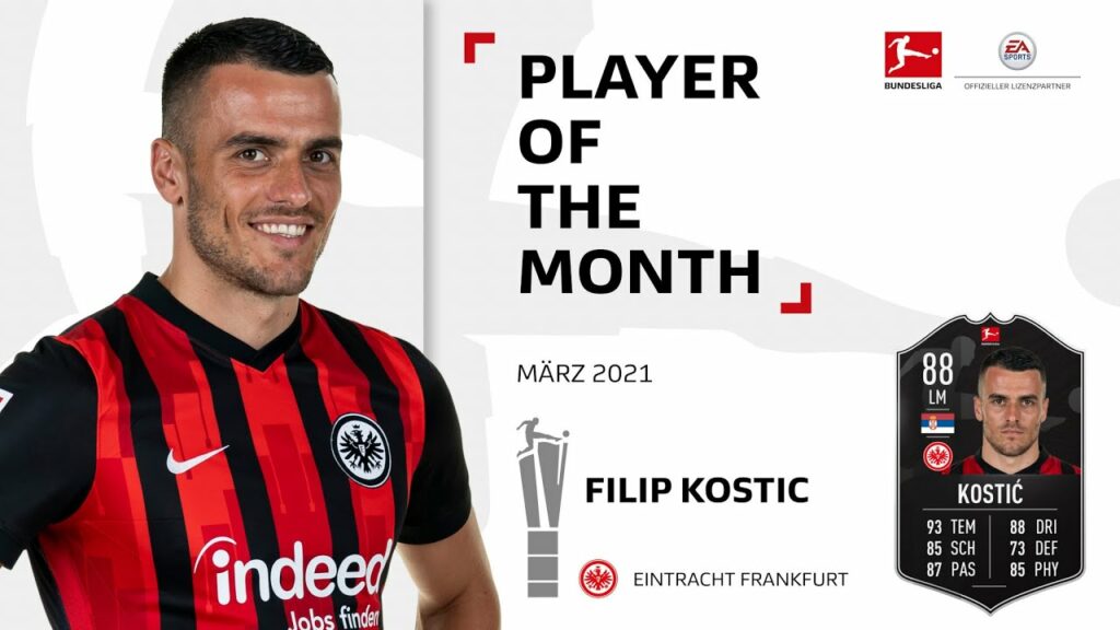 Filip Kostic ist "Spieler des Monats" März!